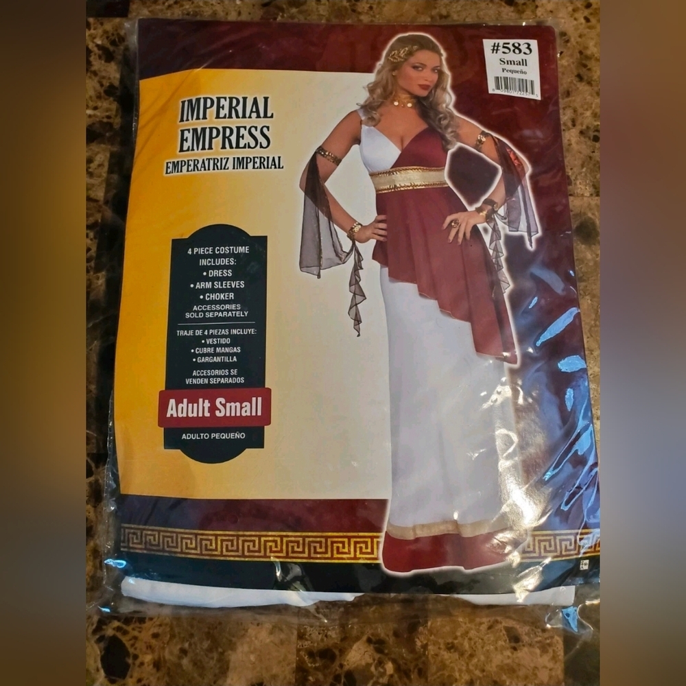 Amscan Imperial Empress Costume Halloween Adult Size Small NEW!